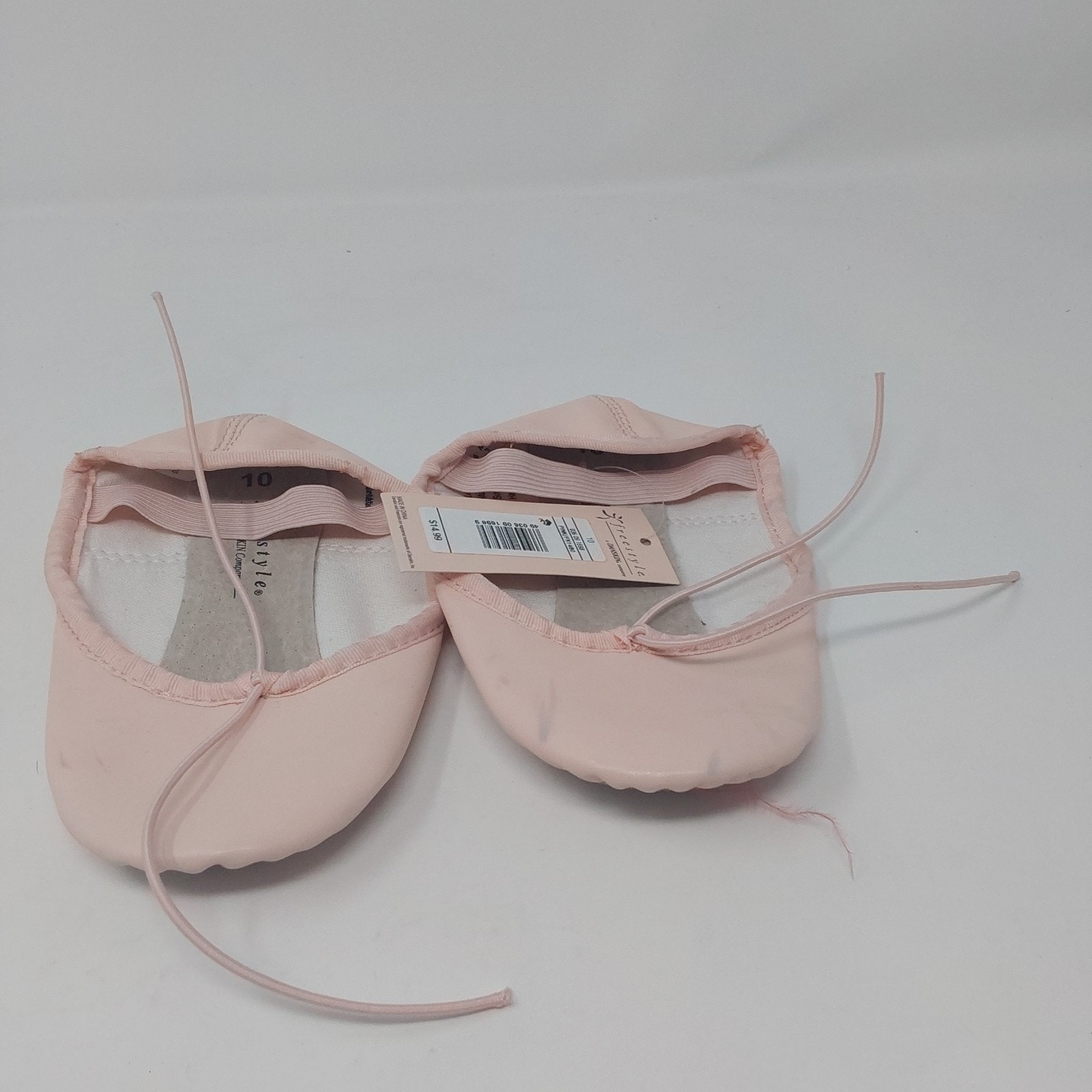Freestyle By Danskin Pink Ballet Slippers Girls Size 10 Dance Shoe